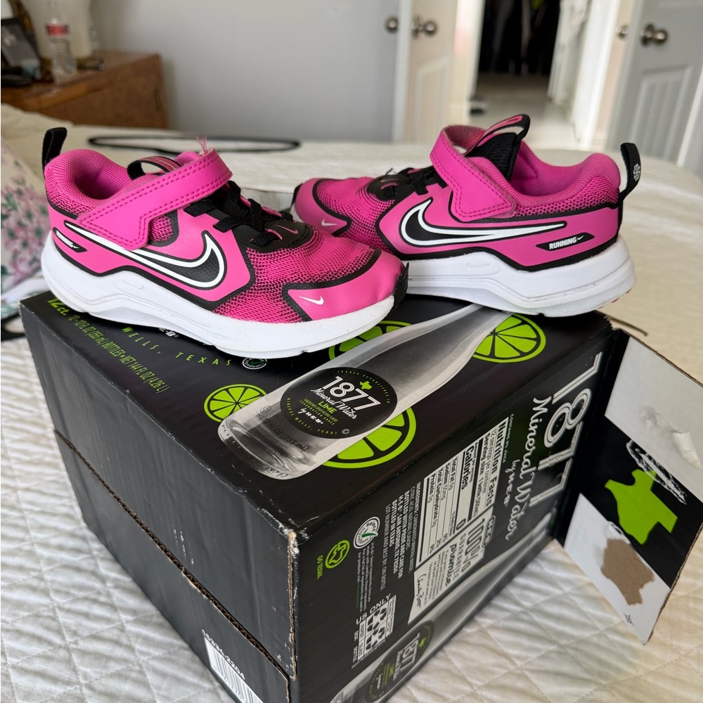 Nike Kids Hot Pink Velcro Tennis Shoes